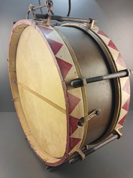 Original Hitler Youth Marching Drum &ndash; Set with Tuning Key Drumsticks
