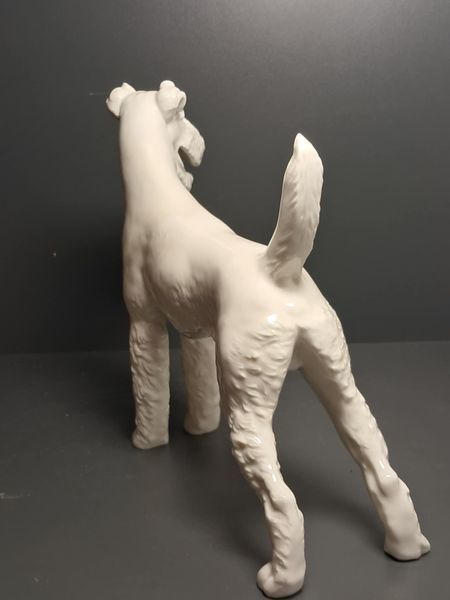 Allach Porcelain &ndash; Standing Fox Terrier &ndash; Model 19 &ndash; Th. K&auml;rner