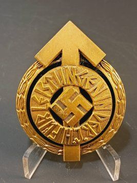 Złota Odznaka Sportowa Lidera Hitlerjugend &ndash; Sygnowana RZM M1/101 &ndash; Gustav Brehmer Markneukirchen