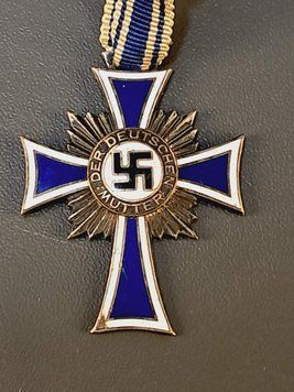 Srebrny Krzyż Matki &ndash; Oryginalna Wstążka &ndash; Mały Odprysk 1938