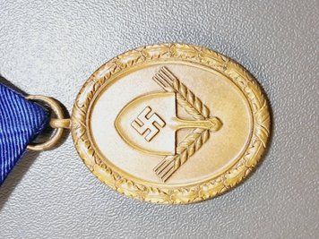 Medal za 4 lata Służby w RAD w Etui &ndash; Wersja Aluminiowa &ndash; Dienstauszeichnung Reichsarbeitsdienst