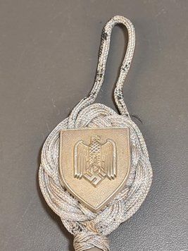 WWI German Wehrmacht Army Marksman Lanyard &ndash; 1st Pattern with Acorn