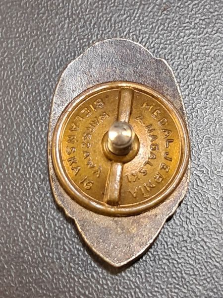 Miniatura Odznaki ZKP 1919-1929 Jednością Silni - Nakrętka A. Nagalski Warszawa - II RP