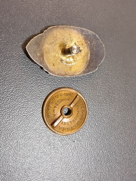 Miniatura Odznaki ZKP 1919-1929 Jednością Silni - Nakrętka A. Nagalski Warszawa - II RP