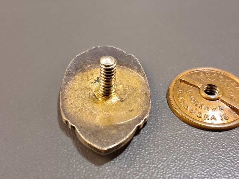 Miniatura Odznaki ZKP 1919-1929 Jednością Silni - Nakrętka A. Nagalski Warszawa - II RP