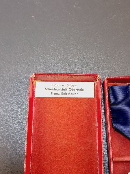 Cased Faithful Service Cross 25 Years &ndash; Franz Reischauer Oberstein