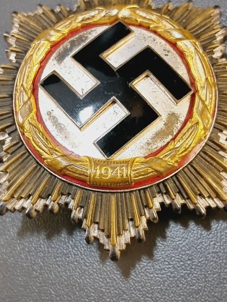 Ekstremalnie Rzadki Niemiecki Krzyż w Złocie 1941 &ndash; Lekka Wersja 6-Nitowa Gebr&uuml;der Godet & Co. Berlin &ndash; Etui