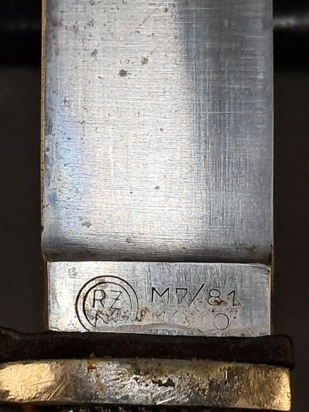 HJ Knife &ndash; Karl Tiegel Riemberg (Lower Silesia) &ndash; RZM M7/81