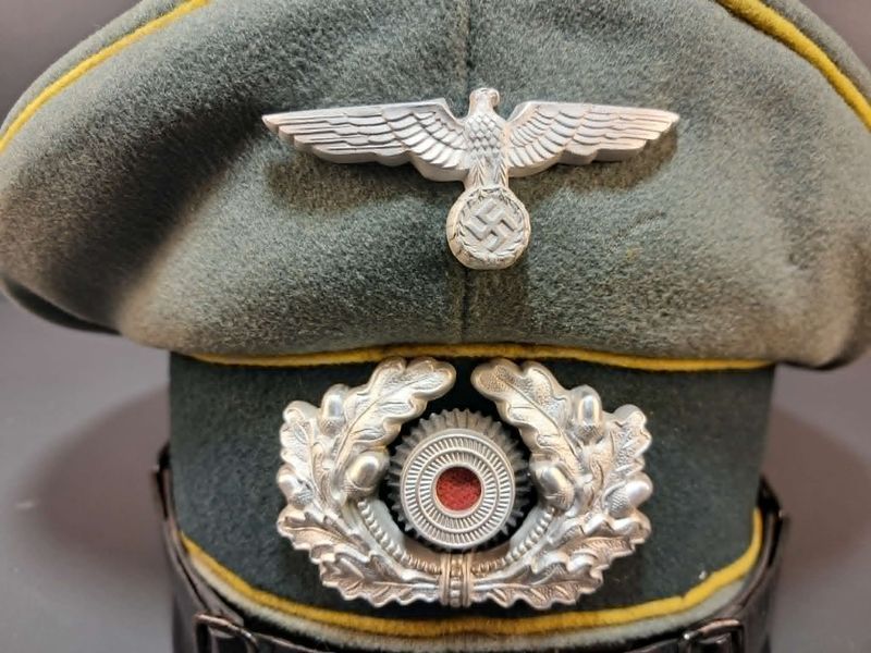 NCO Signals Visor Cap &ndash; Erel Sonderklasse Standard &ndash; Nachrichtentruppe