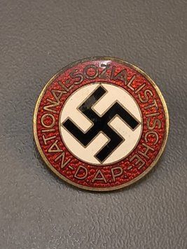 Original NSDAP Membership Badge &ndash; Marked RZM M1/13 &ndash; L. Christian Lauer