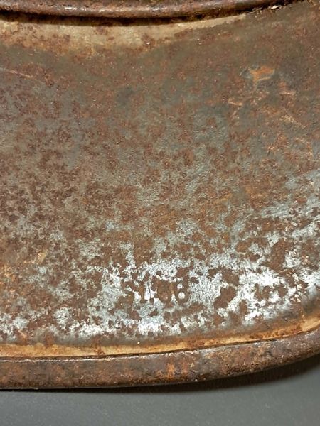 German M16 Helmet &ndash; Three-Tone Camouflage &ndash; Marked Si66 &ndash; Eisenhuette Silesia