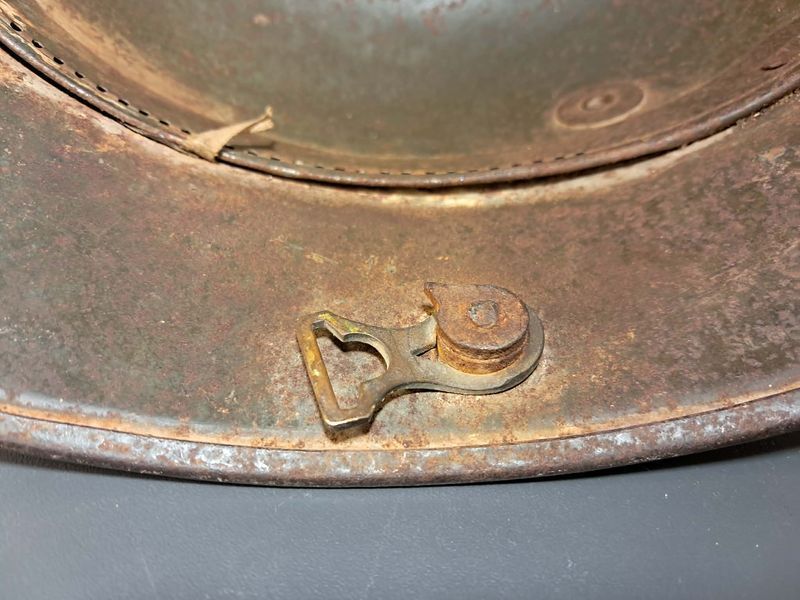 German M16 Helmet &ndash; Three-Tone Camouflage &ndash; Marked Si66 &ndash; Eisenhuette Silesia