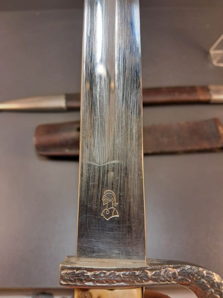 German police bayonet combat model, Weyersberg Kirschbaum & Cie Solingen, matching numbers