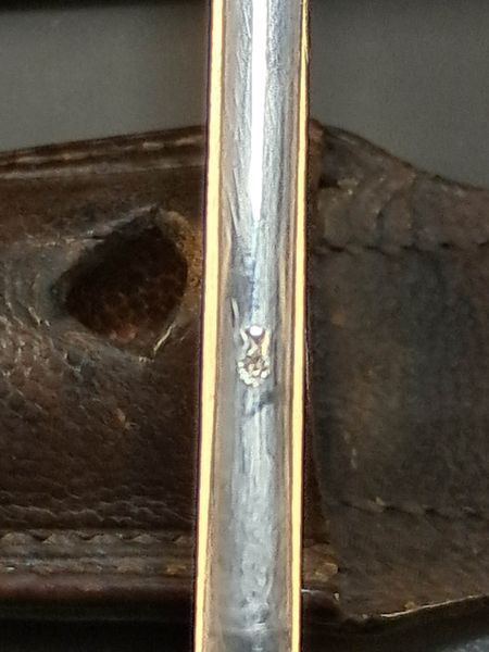 German police bayonet combat model, Weyersberg Kirschbaum & Cie Solingen, matching numbers