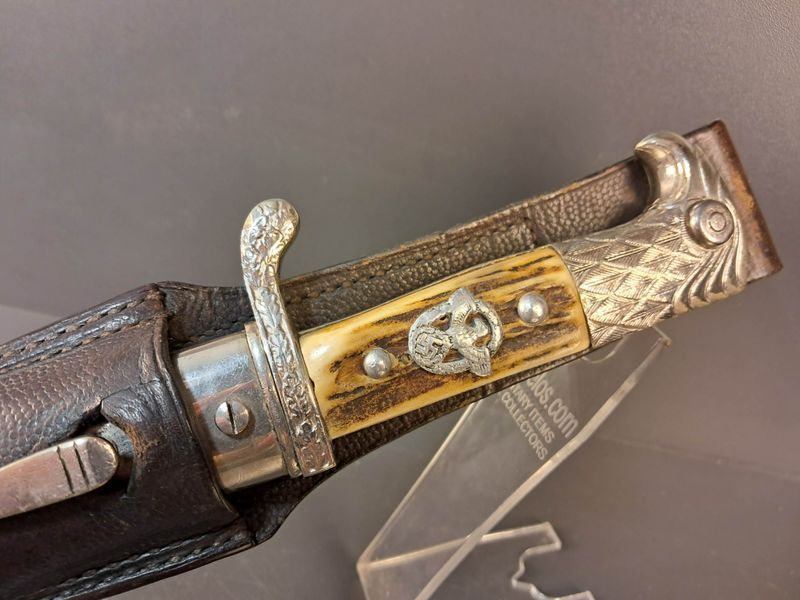 German police bayonet combat model, Weyersberg Kirschbaum & Cie Solingen, matching numbers