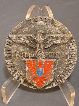 Extremely Rare Gau-Tag Potsdam 1938 Badge &ndash; Red Enamel &ndash; B.H. Mayer