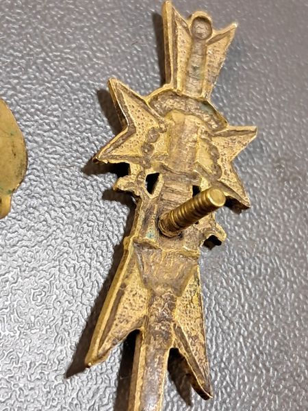 Odznaka Pamiątkowa Wojsk Wielkopolskich "Mieczyk Niepodległości" II RP, Oryginał, Tombak emaliowany