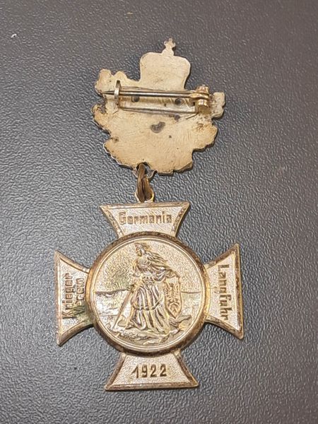 Членский знак союза ветеранов &laquo;Germania&raquo; &mdash; Danzig-Langfuhr 1922