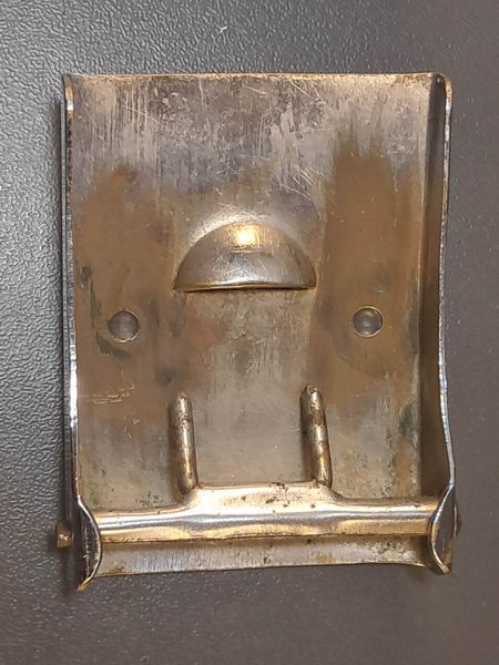SA / NSKK Belt Buckle &ndash; Early Pattern &ndash; Two-Piece Nickel-Plated Brass