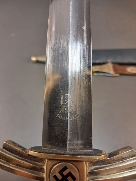DLV/NSFK Flyer's Knife &ndash; SMF Solingen &ndash; Nickel Silver &ndash; Rich Patina