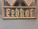 Rare Erbhof Sign &ndash; Marked No. 2 &ndash; Original Attic Find