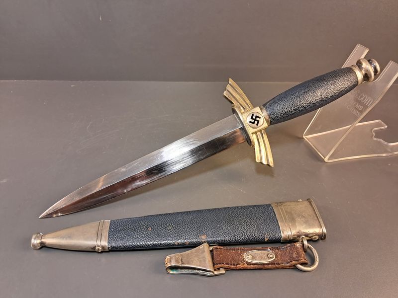 DLV/NSFK Flyer's Knife &ndash; SMF Solingen &ndash; Nickel Silver &ndash; Rich Patina