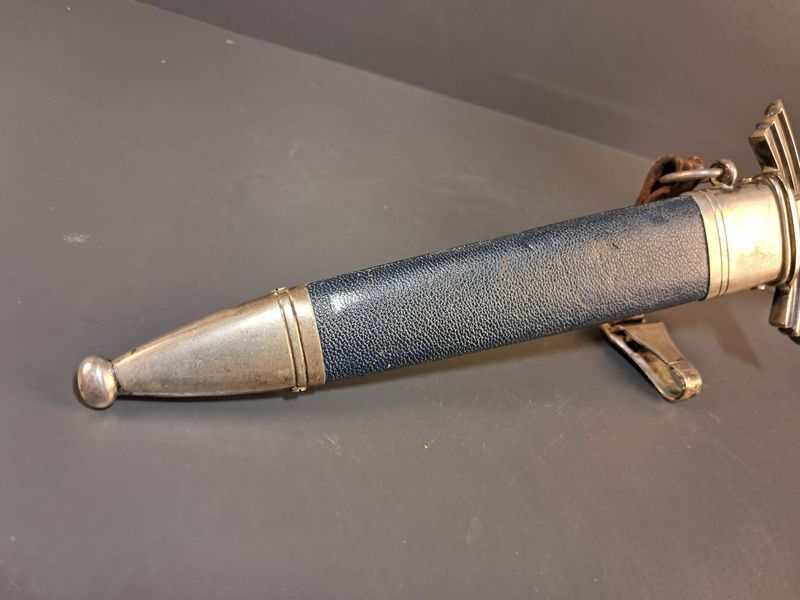 DLV/NSFK Flyer's Knife &ndash; SMF Solingen &ndash; Nickel Silver &ndash; Rich Patina