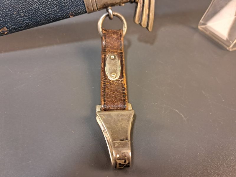 DLV/NSFK Flyer's Knife &ndash; SMF Solingen &ndash; Nickel Silver &ndash; Rich Patina