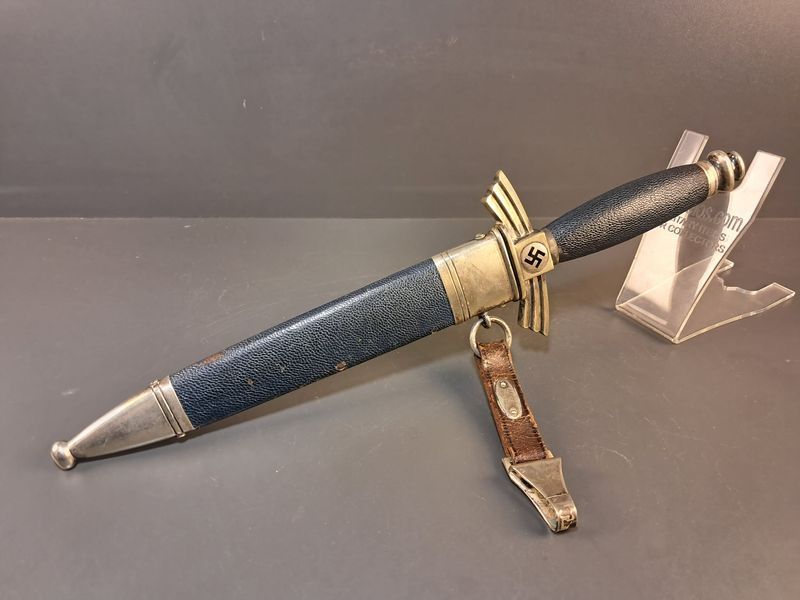 DLV/NSFK Flyer's Knife &ndash; SMF Solingen &ndash; Nickel Silver &ndash; Rich Patina