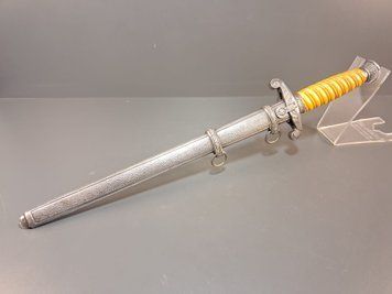 Early Heer Officer's Dagger &ndash; Full Neusilber Fittings &ndash; Emil Voos Solingen