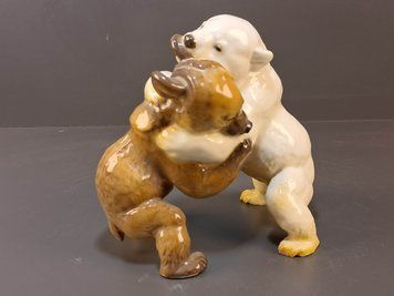 Figura Allach &bdquo;Bawiące się misie&rdquo;, nr 6