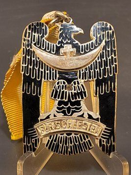 Odznaka "Orzeł Śląski" (Schlesischer Adler) II Klasy &ndash; Emaliowany Mosiądz/Tombak, Freikorps (1919)
