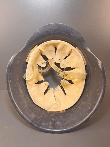Rare German M42 Luftschutz Helmet &ndash; Stamped EF66 &ndash; Combat Variant