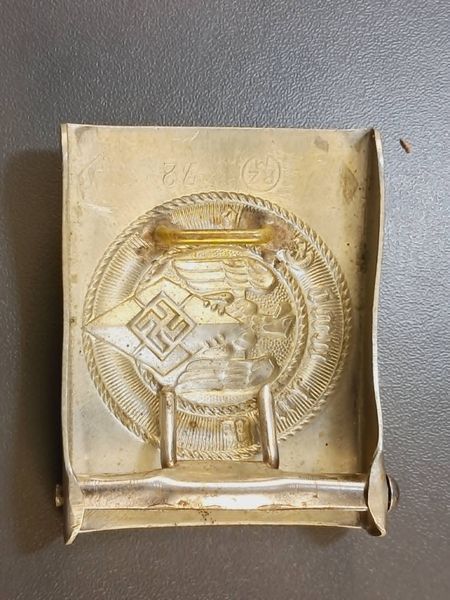 Original Hitler Youth (HJ) Belt Buckle &ndash; Marked RZM 72 &ndash; Paul Cramer