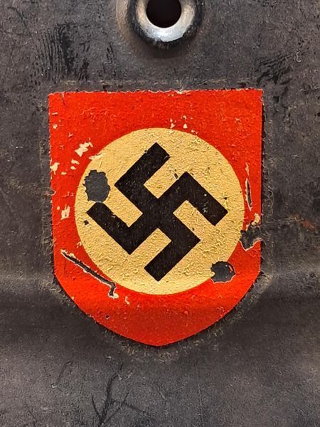 Police M40 Helmet &ndash; Marked ET66 &ndash; Double Decal Luftschutz Combat Shell