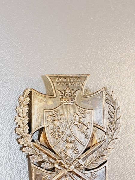 Polish Pre-War KOP Podlaska Division Badge &ndash; Za Męstwo &ndash; Lipczyński