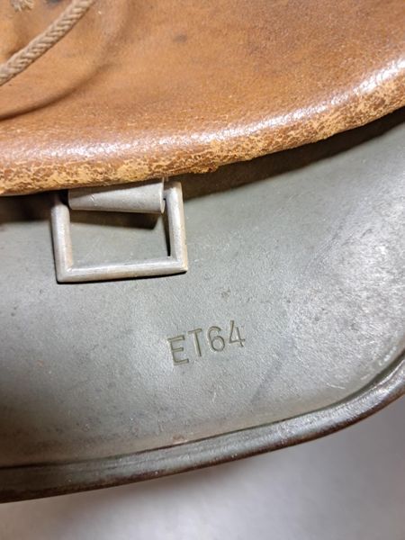 German M35 Heer Helmet &ndash; ET64 &ndash; Double Decal &ndash; Apple Green &ndash; Minty
