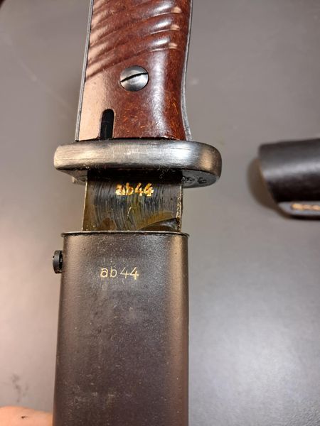 Mauser S84/98 III Bayonet &ndash; Fully Matching &ndash; ab 44 (Mundlos) &ndash; RBNr Frog
