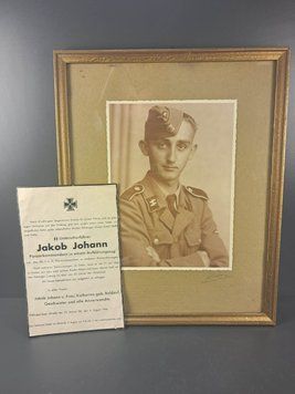 Unikatowy zestaw pamiątkowy Waffen-SS &ndash; Panzerkommandant Jakob Johann &ndash; 1944