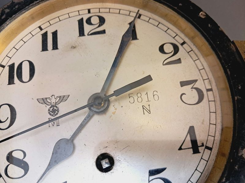 Корабельные Часы Кригсмарине &mdash; Клеймо M 5816 N &mdash; Kieninger & Obergfell