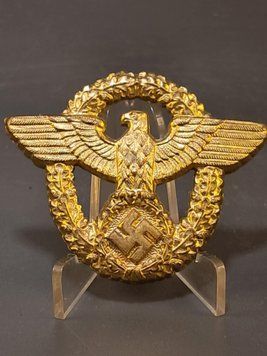 Золотой полицейский орел (Генерал / Водная полиция) &mdash; MINT RARE &mdash; Клеймо Aurich Dresden