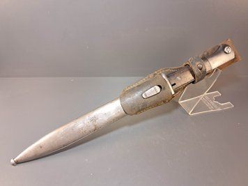Wyjątkowo Rzadki, Zgodny Numerycznie Bagnet Mauser Kar98k S/176G Kriegsmarine O.6718 z Żabką