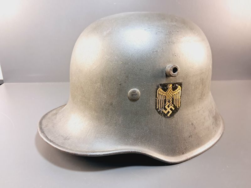 Немецкий боевой шлем M18 Силезия (Silesia) переходного типа &mdash; Вермахт Hee