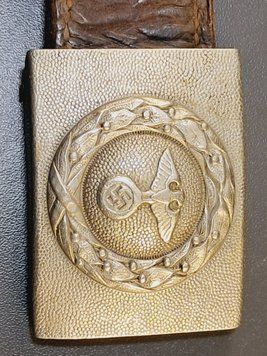 Rare German DLV Buntmetall Belt Buckle &ndash; Stamped 1935 1R &ndash; Pre-War