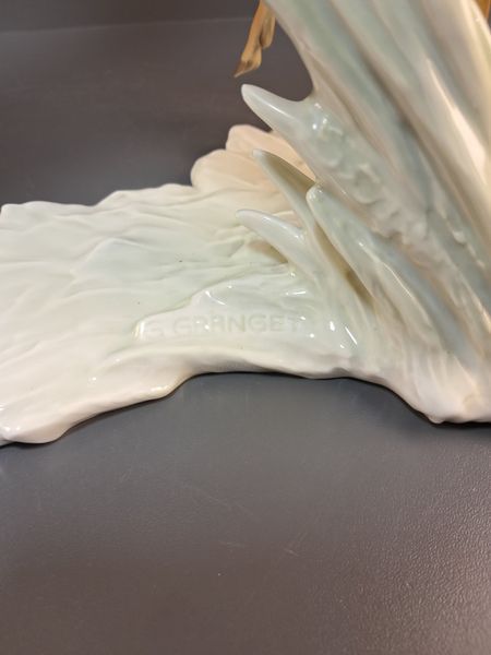 Porcelain Figurine "Leaping Gazelles" &ndash; Hutschenreuther &ndash; Designed by G. Granget