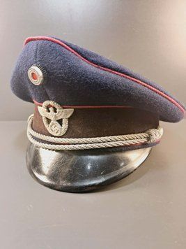 Oficerska Czapka Garnizonowa Straży Pożarnej Feuerschutzpolizei &ndash; Pekuro &ndash; Georg Rieder