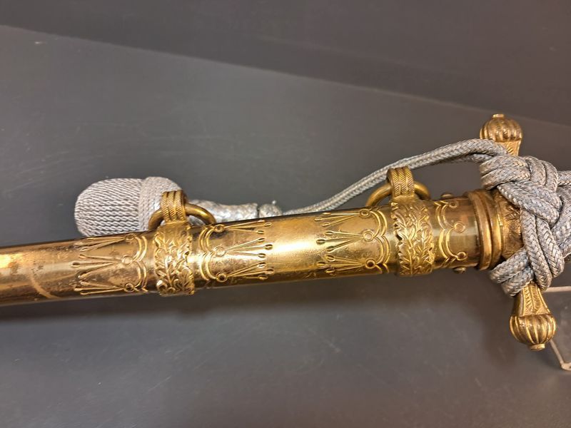 Kriegsmarine Officer's Dagger &ndash; Carl Eickhorn Solingen &ndash; Etched Blade