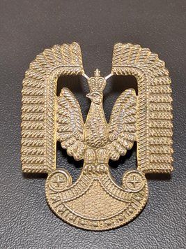 Polski Orzeł Lotniczy na czapkę &ndash; Wykonanie brytyjskie &ndash; PSZnZ