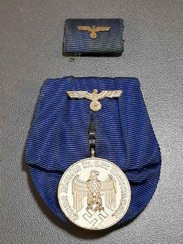 Niemiecka Szpanga Medalowa &ndash; Medal za 4 Lata Służby w Wehrmachcie z Baretką