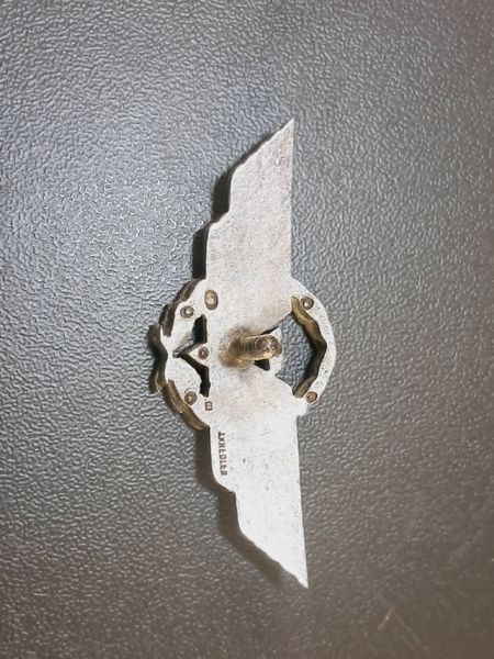 Silver Officer Badge 3rd Aviation Regiment Poznań Ławica &ndash; J. Knedler &ndash; Pre-WWII